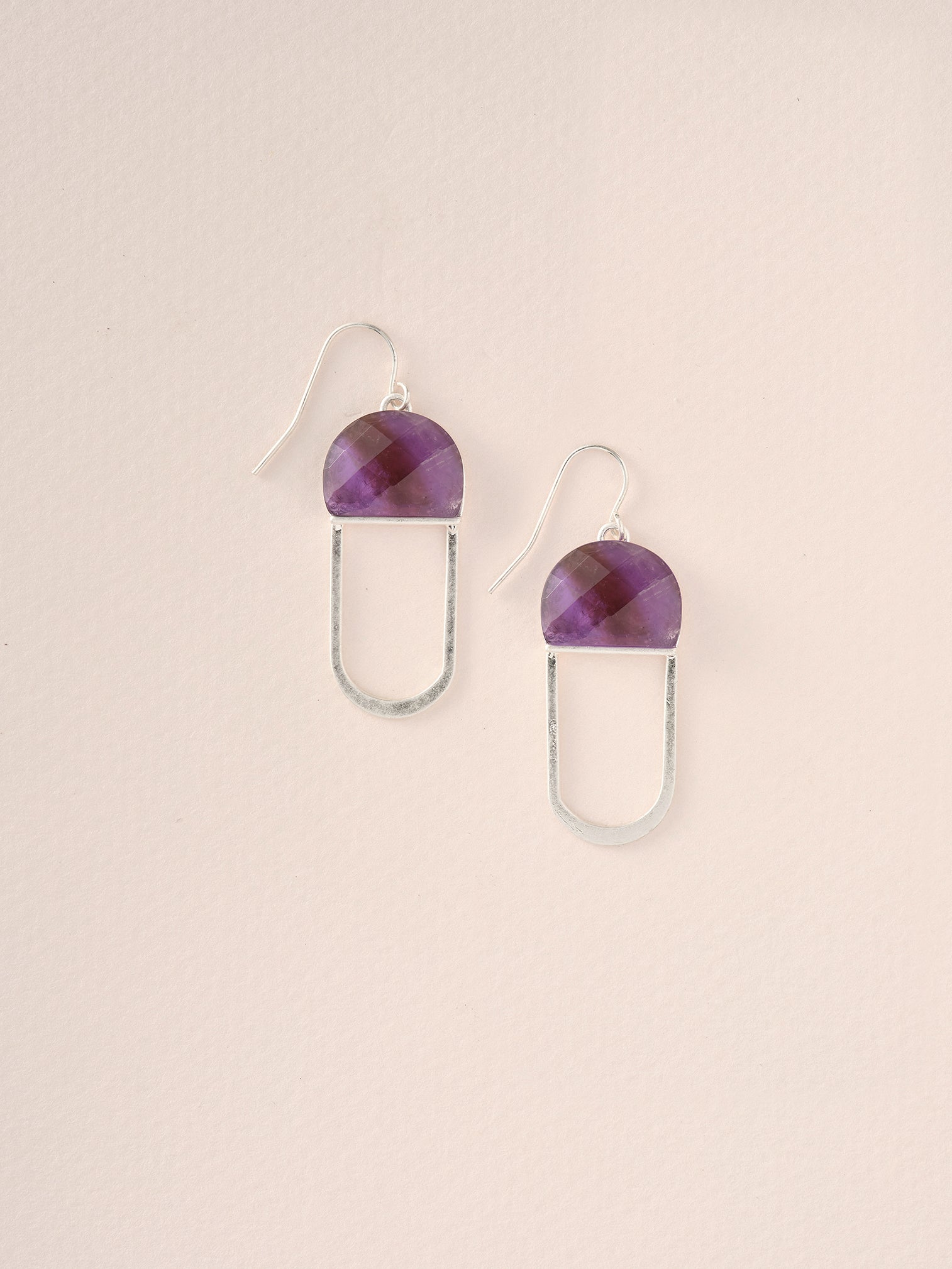 Modern Stone Chandelier Earring