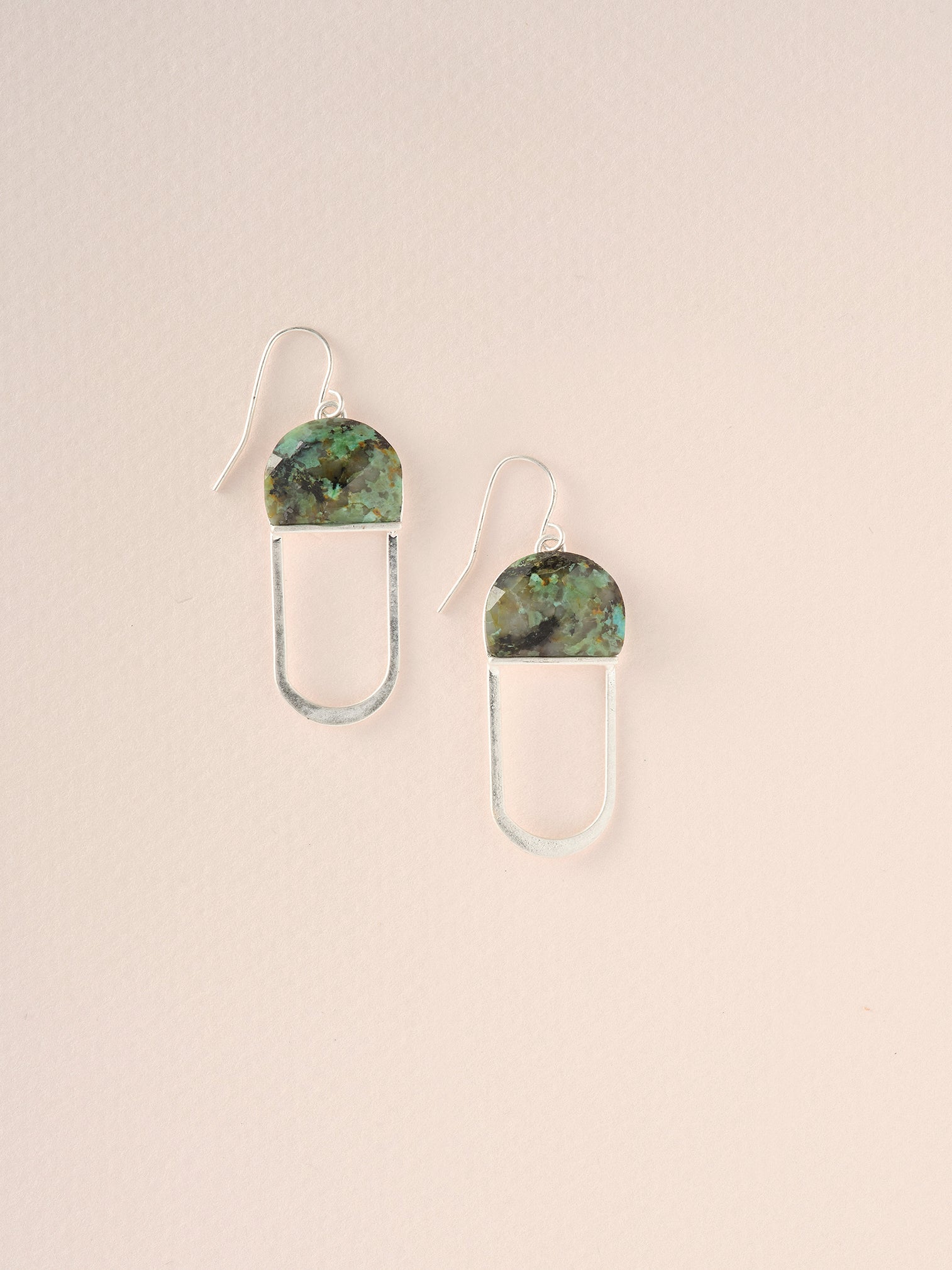 Modern Stone Chandelier Earring