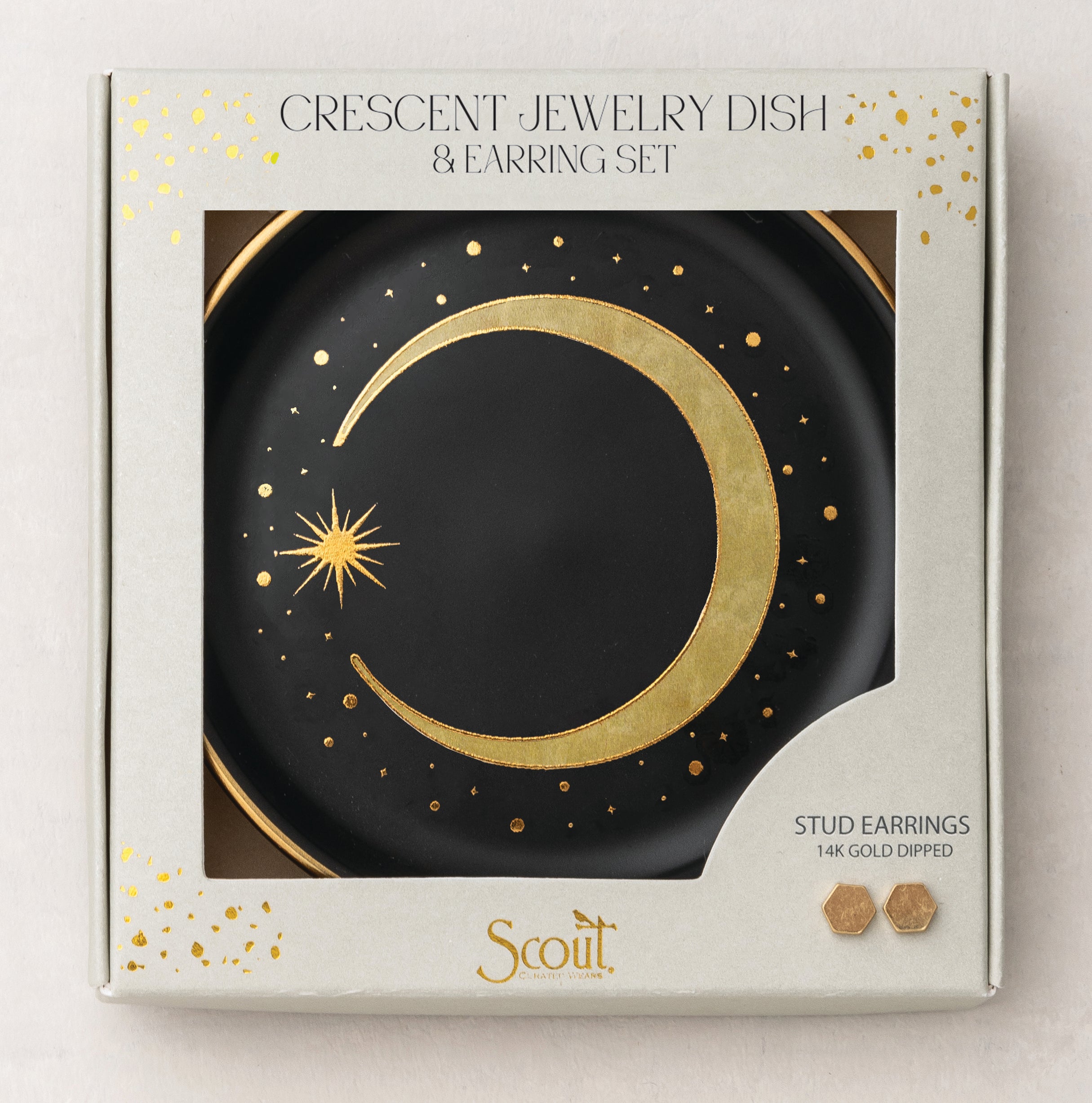 Jewelry Dish & Stud Earring Set