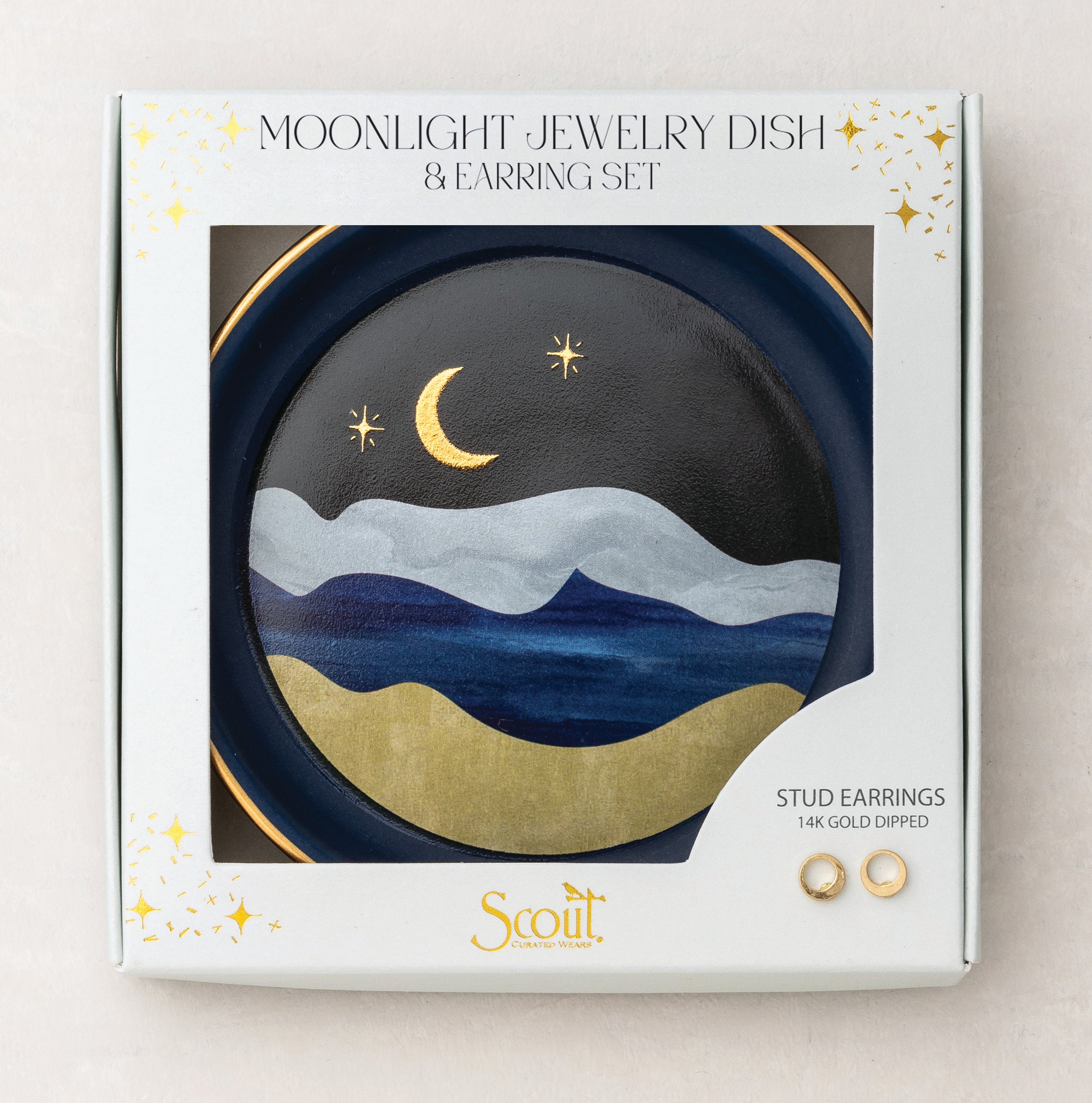 Jewelry Dish & Stud Earring Set