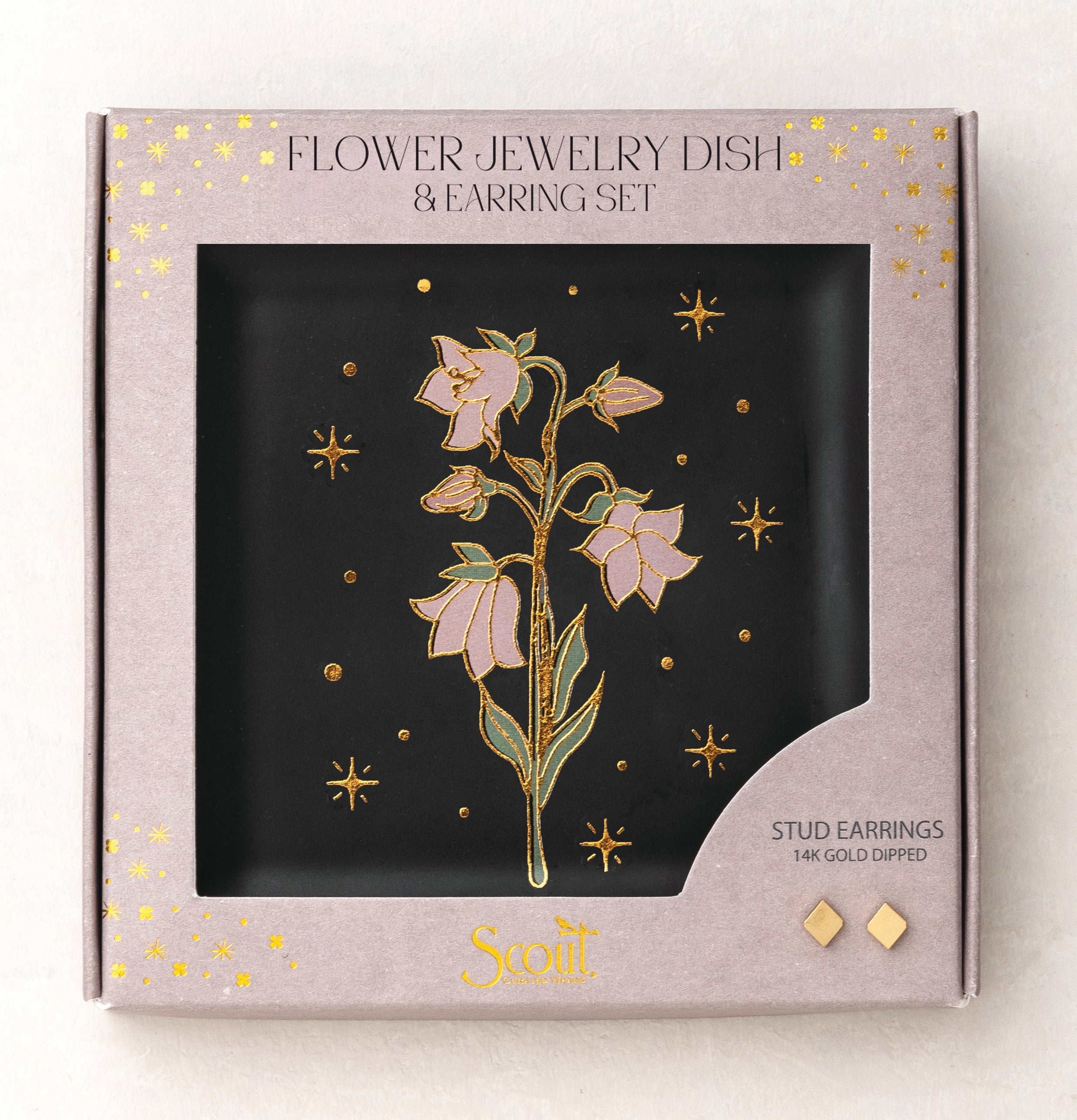 Jewelry Dish & Stud Earring Set