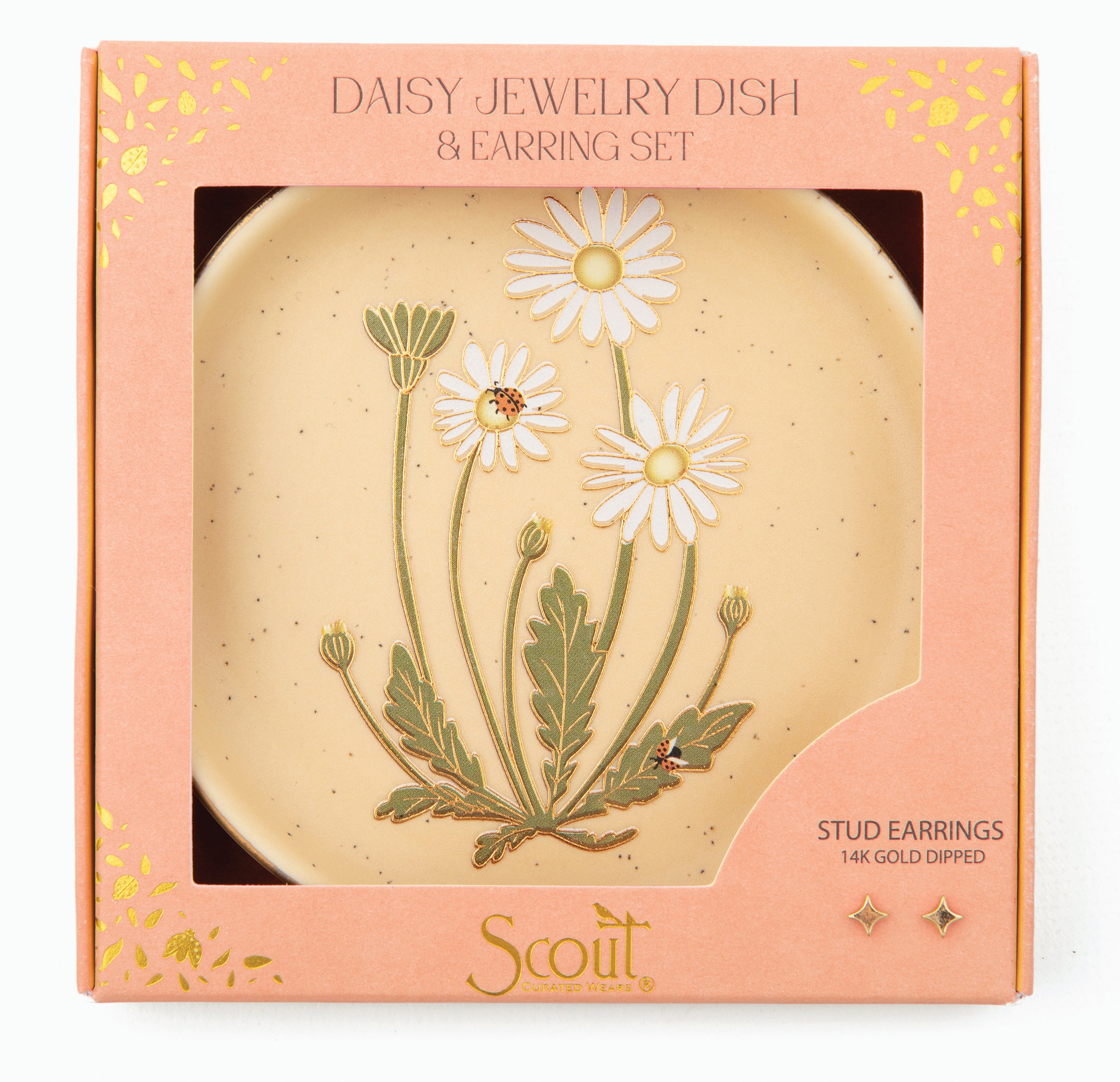 Jewelry Dish & Stud Earring Set