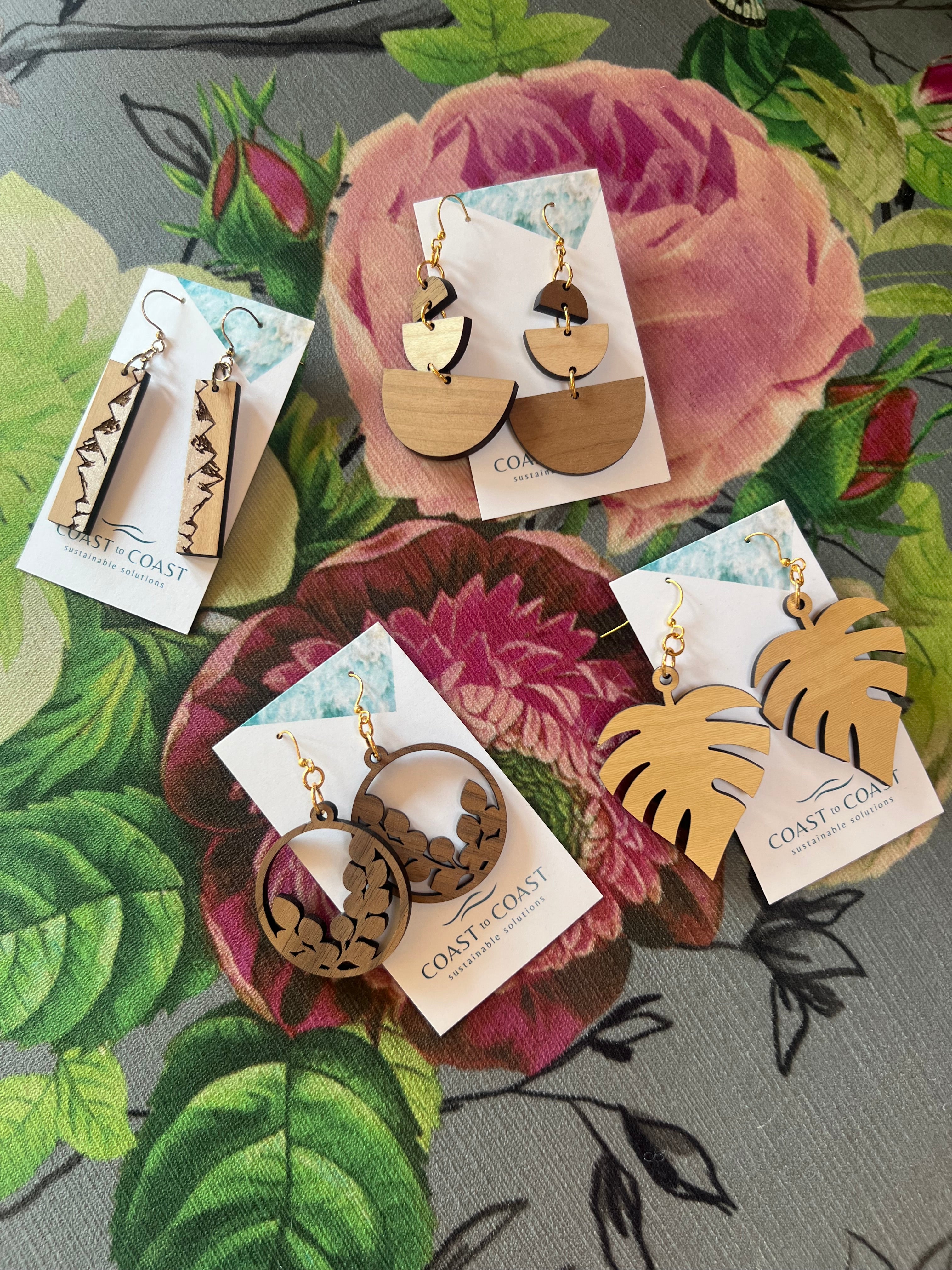 Upcycled Wood Earrings