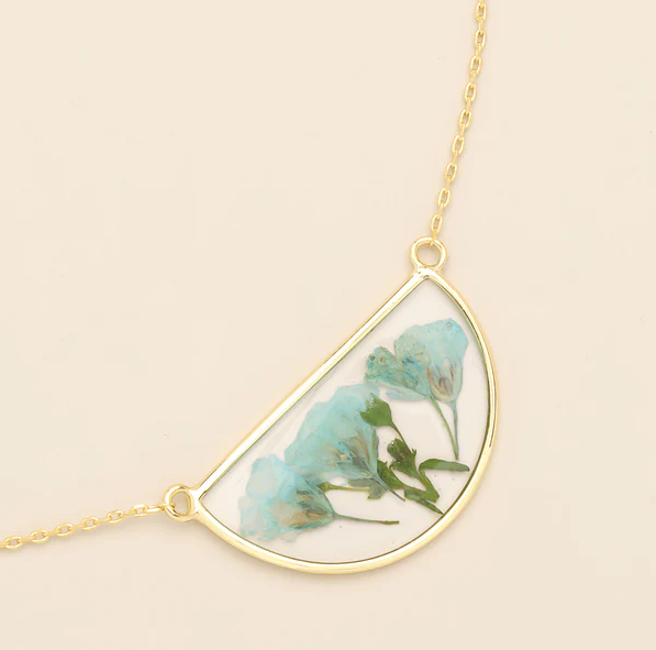 Pressed Flower Necklaces