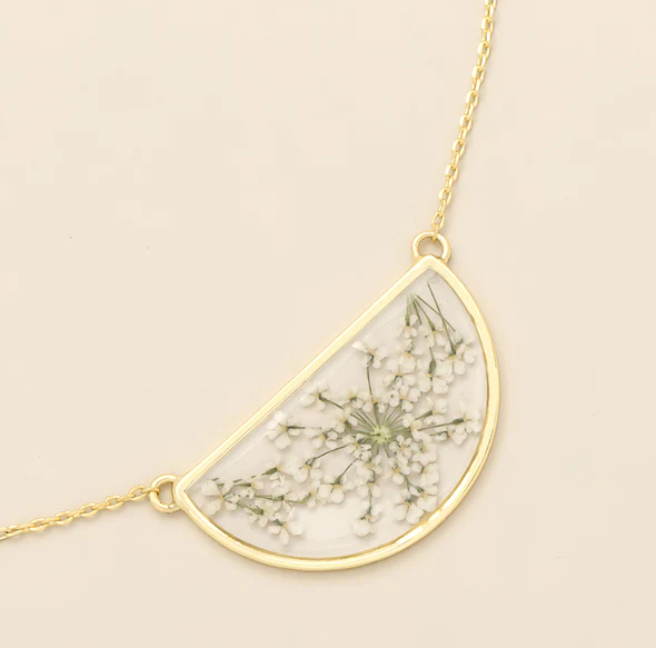 Pressed Flower Necklaces