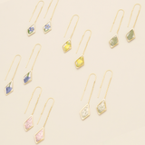 Pressed Flower Thread Earrings