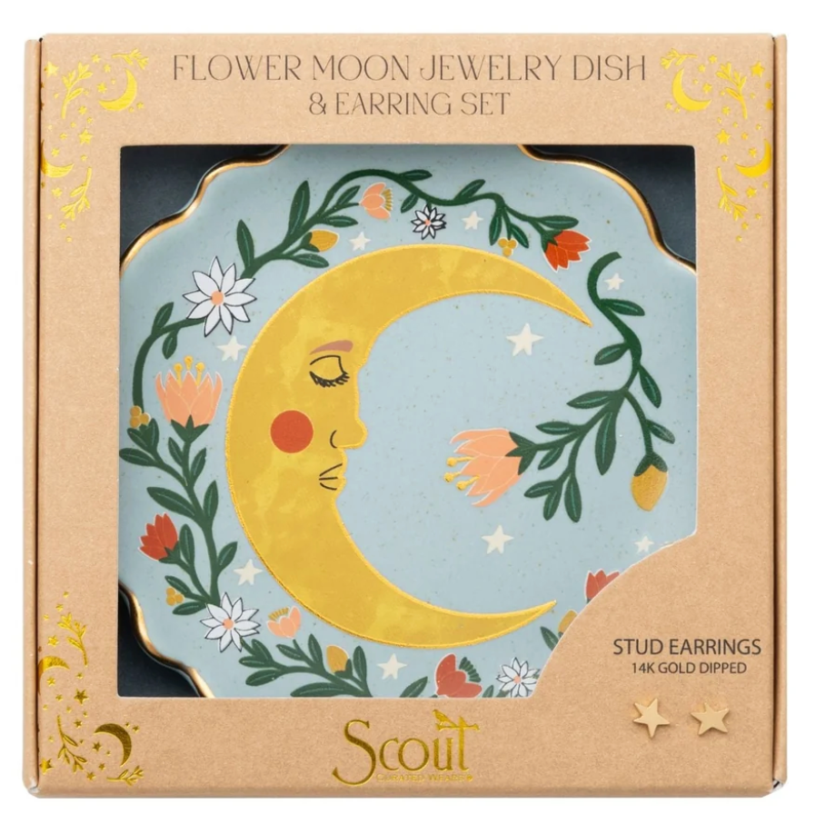 Jewelry Dish & Stud Earring Set