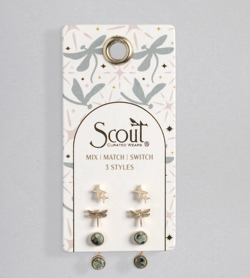 Stud Trio Ear Jacket Set