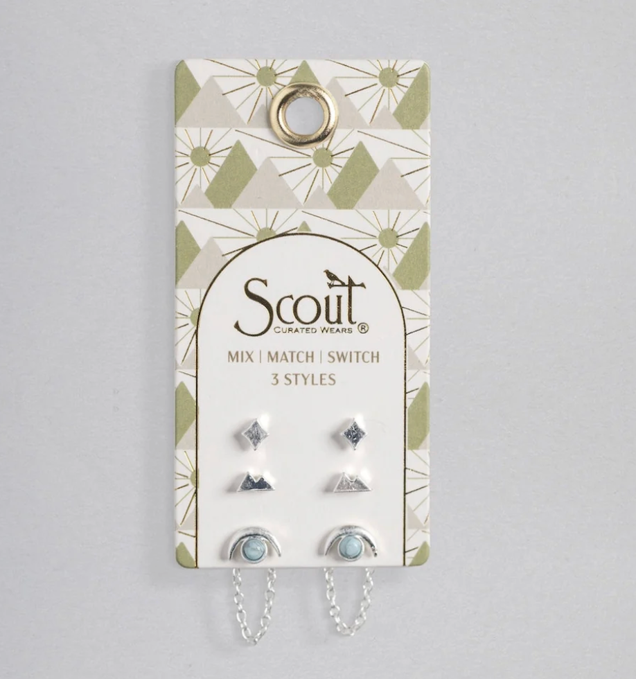 Stud Trio Ear Jacket Set