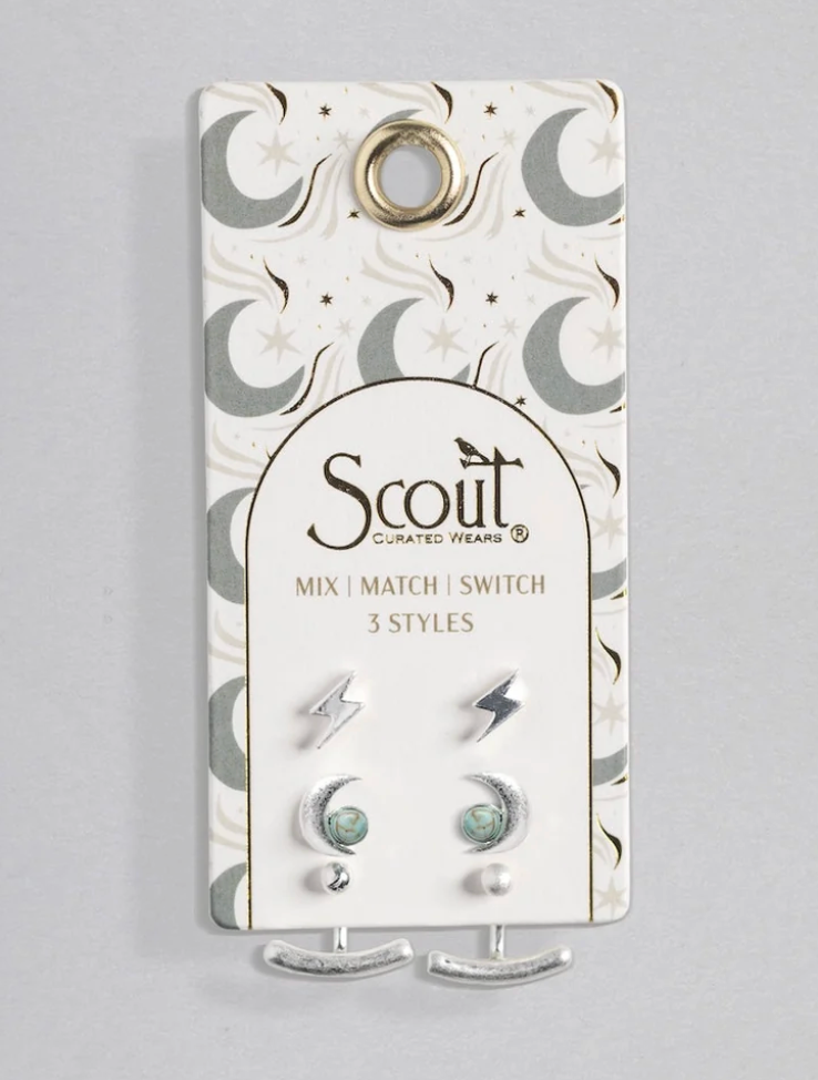 Stud Trio Ear Jacket Set